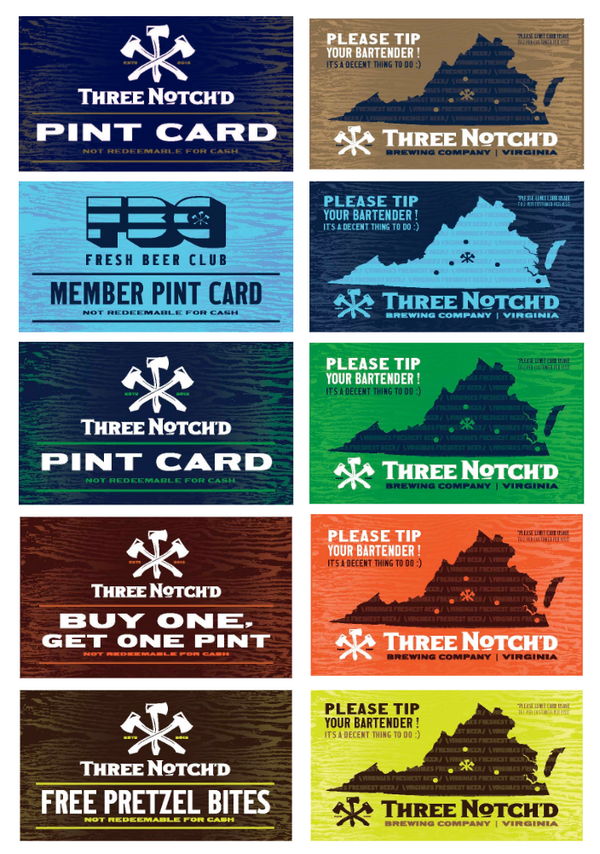 Retail Tools - Pint Cards