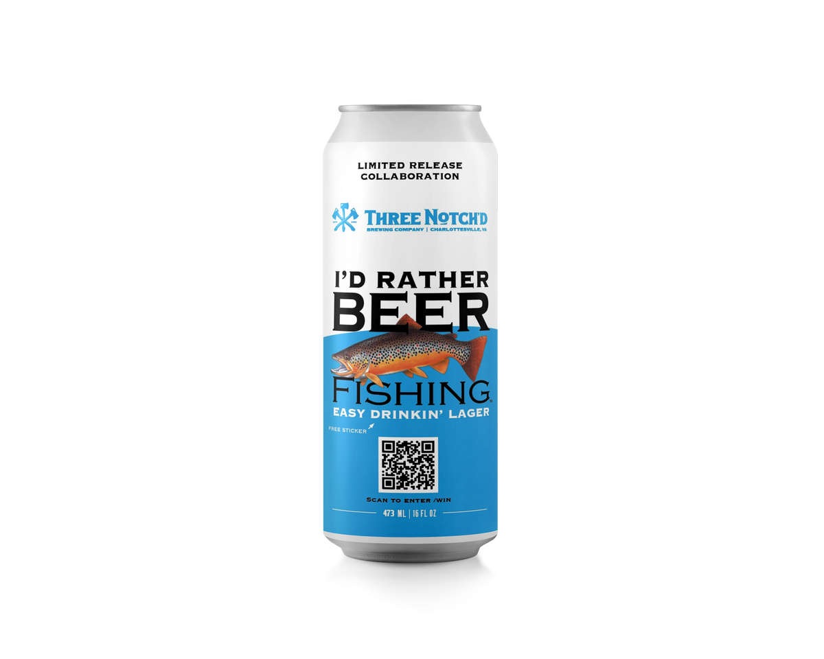 I'd Rather Beer Fishing by Three Notch'd Brewing Company